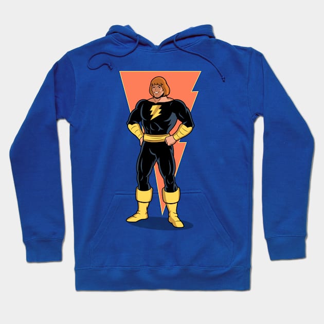 Funny Comic Book Superhero Retro 80's Cartoon Mashup Hoodie by BoggsNicolas